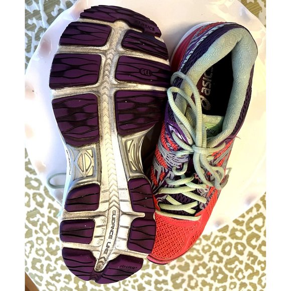 Asics Gel Cumulius 17 Fluid Ride Womens size 8.5 Hot Pink, Purple Running Shoes - Picture 7 of 9